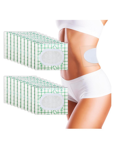 20 Parches Desechables de Aceite de Ricino VirKech 20x15 cm