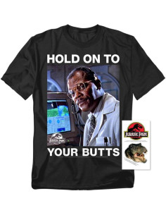 Camiseta Unisex Jurassic Park Samuel L. Jackson - X-Large Negra 2