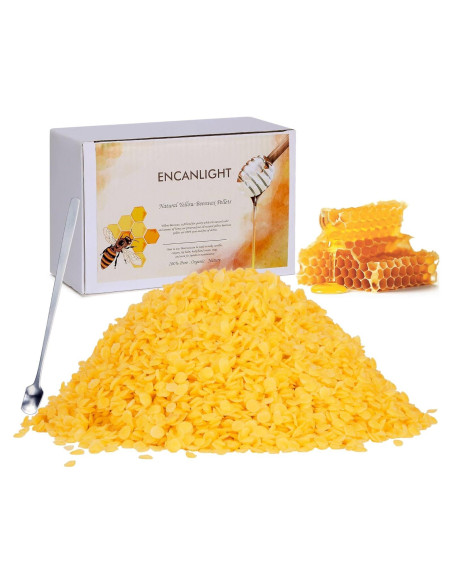 Pellets de Cera de Abeja Natural Encanlight 0.91kg Grado Alimenticio