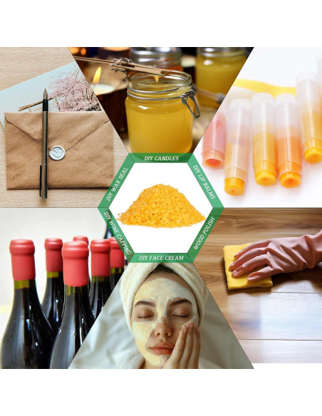 Pellets de Cera de Abeja Natural Encanlight 0.91kg Grado Alimenticio