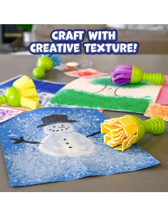 Pinceles de Pintura para Niños LISTO PARA APRENDER - 4 Esponjas Verdes 2