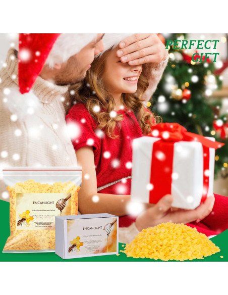 Pellets de Cera de Abeja Natural Encanlight 0.91kg Grado Alimenticio