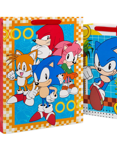 Bolsas de Regalo Sonic the Hedgehog Hallmark - 2 Piezas