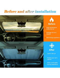 Protector Solar Parabrisas JONKOKO para Ford Maverick 2022-2025 2