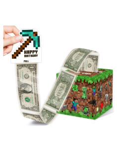Caja de Dinero Sorpresa Azbuk 12.7x12.7 cm con 35 Bolsas