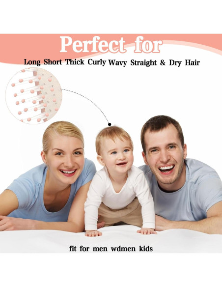 Paquete de 2 Mini Cepillos de Cabello YBEATY Viaje 15x6.5 cm