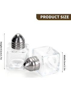 30 Mini Saleros y Pimenteros de Vidrio Axigundaone 0.5 Oz 2