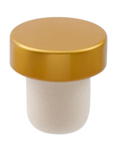 12 Tapones para Botellas de Vino Savagrow Oro Reutilizables 2