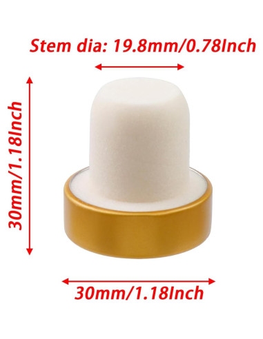 12 Tapones para Botellas de Vino Savagrow Oro Reutilizables