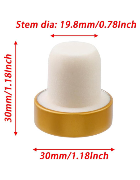 12 Tapones para Botellas de Vino Savagrow Oro Reutilizables