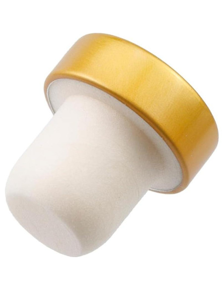 12 Tapones para Botellas de Vino Savagrow Oro Reutilizables