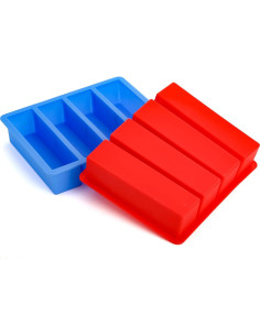 Juego de 4 bandejas de silicona Hedume para mantequilla 17x14.7cm 2