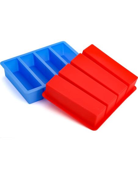 Juego de 4 bandejas de silicona Hedume para mantequilla 17x14.7cm