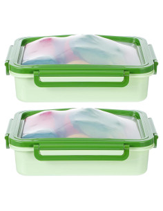 Juego de 2 Recipientes Herméticos de Silicona para Frutas