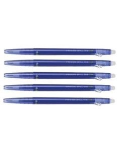 Bolígrafo Gel Borrable Pilot FriXion Ball Slim 0.38mm Azul - Paquete de 5
