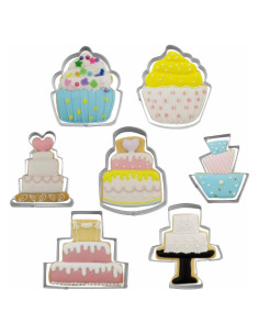 Juego de Cortadores de Galletas Comais 7 Piezas Acero Inoxidable