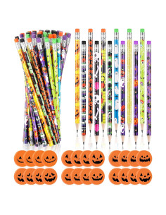 Conjunto de Lápices y Borradores de Halloween Yexiya 48 Piezas