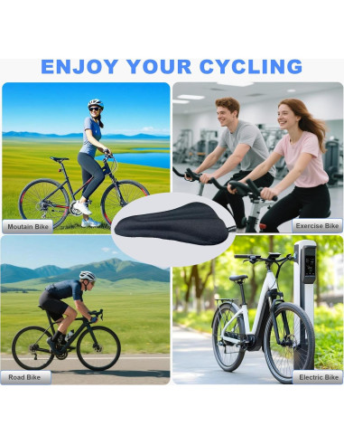 Cojín de Asiento de Bicicleta ZHUOXUN Gel 27x17cm Unisex