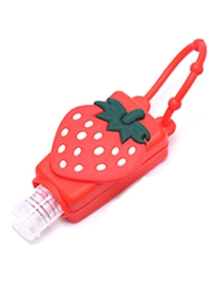 Botella de Viaje Galepromot Fresa Roja 50ml Silicona Recargable