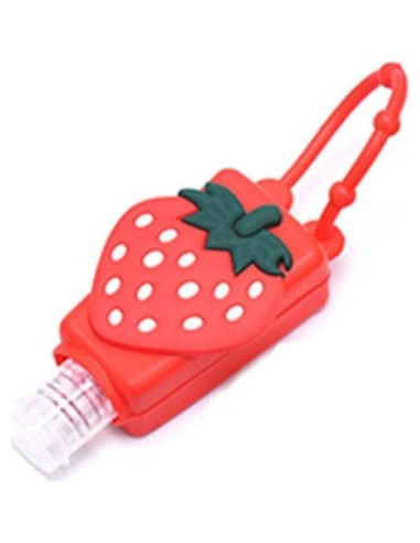 Botella de Viaje Galepromot Fresa Roja 50ml Silicona Recargable