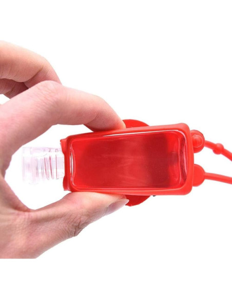 Botella de Viaje Galepromot Fresa Roja 50ml Silicona Recargable