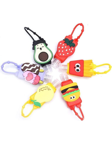 Botella de Viaje Galepromot Fresa Roja 50ml Silicona Recargable