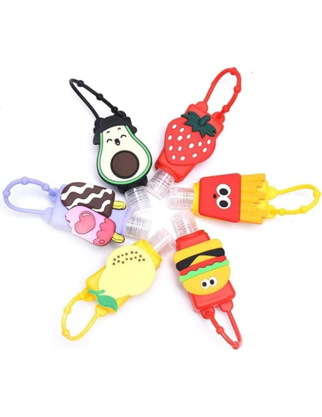 Botella de Viaje Galepromot Fresa Roja 50ml Silicona Recargable