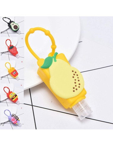 Botella de Viaje Galepromot Fresa Roja 50ml Silicona Recargable