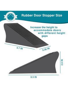 Cuñas de puerta Eumtenr de goma antideslizante - 2 unidades 2
