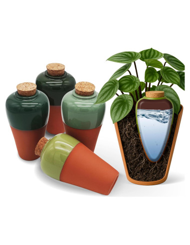 Insertos de Autorriego de Terracota Cozy Chrysalis - Juego de 4