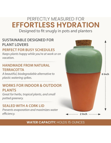 Insertos de Autorriego de Terracota Cozy Chrysalis - Juego de 4