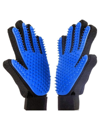 Guantes de Aseo para Mascotas SSelections - 1 Par Azul