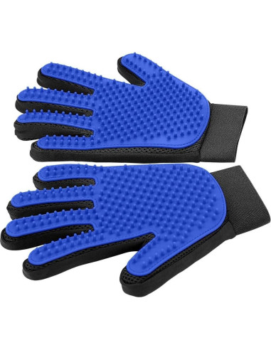 Guantes de Aseo para Mascotas SSelections - 1 Par Azul