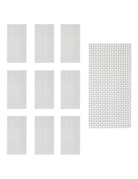Almohadillas de Malla de Acero Inoxidable LQ Industrial 10PCS 10x5cm