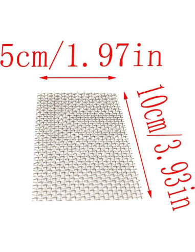 Almohadillas de Malla de Acero Inoxidable LQ Industrial 10PCS 10x5cm