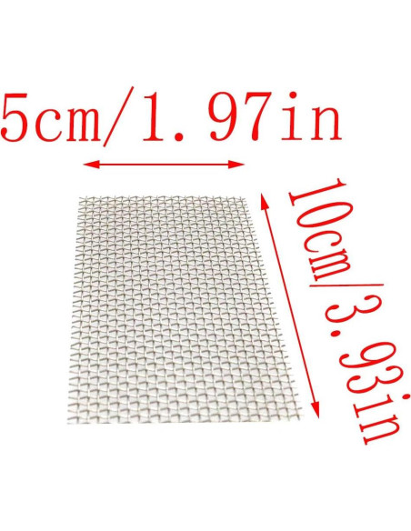 Almohadillas de Malla de Acero Inoxidable LQ Industrial 10PCS 10x5cm