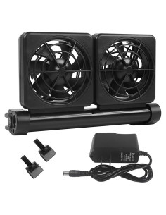Enfriador de Acuario Petzilla PCF-1, 2 Ventiladores Ajustables