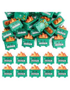 25 Juguetes Antiestrés Basurero JellyArch Verde 5.7cm