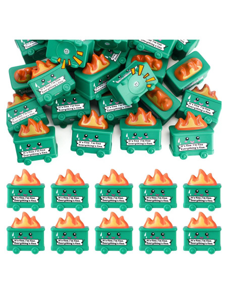 25 Juguetes Antiestrés Basurero JellyArch Verde 5.7cm