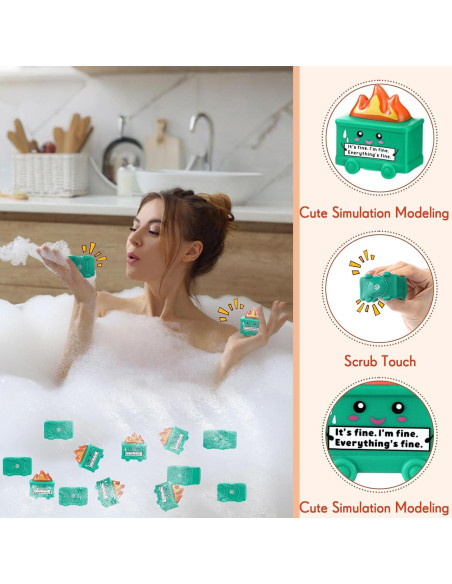 25 Juguetes Antiestrés Basurero JellyArch Verde 5.7cm