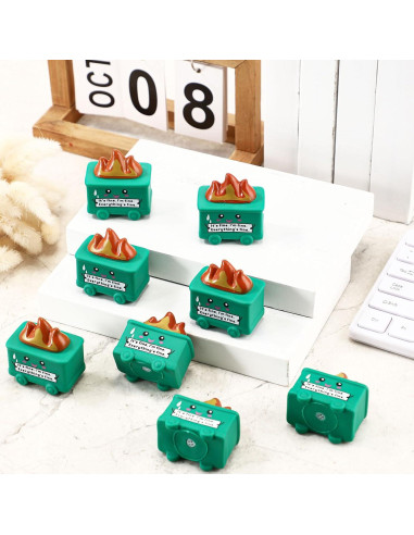 25 Juguetes Antiestrés Basurero JellyArch Verde 5.7cm