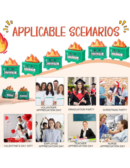 25 Juguetes Antiestrés Basurero JellyArch Verde 5.7cm