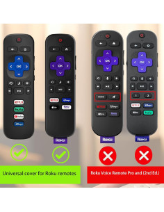 5 Fundas de Silicona para Control Remoto Roku - Colores Brillantes 2