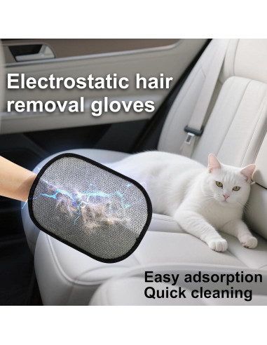 Set de 3 Guantes Removedores de Pelo de Mascotas Rorodog