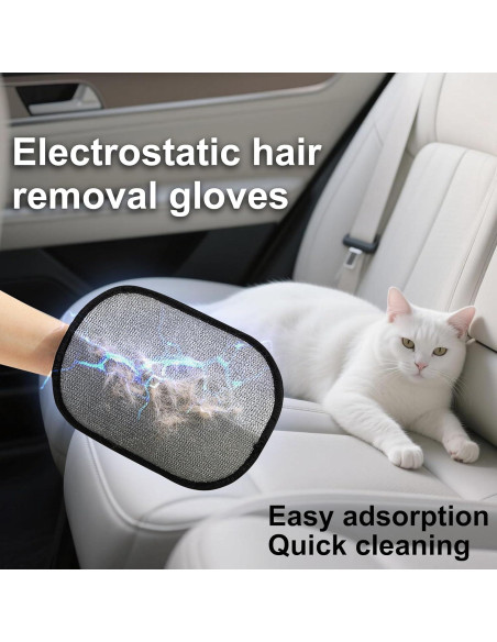 Set de 3 Guantes Removedores de Pelo de Mascotas Rorodog