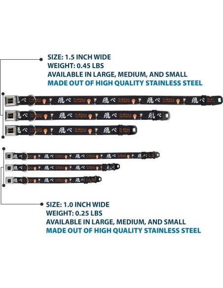 Collar para Perro Crunchyroll con Hebilla de Seguridad 38-61 cm