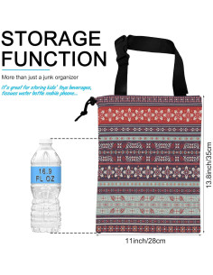 Bolsa de Basura Colgante para Auto Ghatobty Boho Carnaval 27.9x35.1cm 2