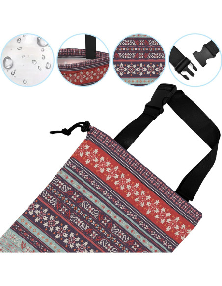Bolsa de Basura Colgante para Auto Ghatobty Boho Carnaval 27.9x35.1cm
