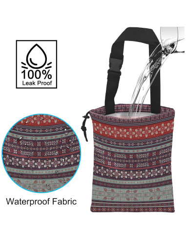 Bolsa de Basura Colgante para Auto Ghatobty Boho Carnaval 27.9x35.1cm