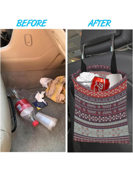 Bolsa de Basura Colgante para Auto Ghatobty Boho Carnaval 27.9x35.1cm